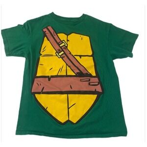 Nickelodeon TMNT T-Shirt Kids XL 14/16 Green Costume Graphic Shell Tee